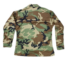 US Army Hot Weather Woodland Camouflage BDU Shirt Ripstop Combat Jacket