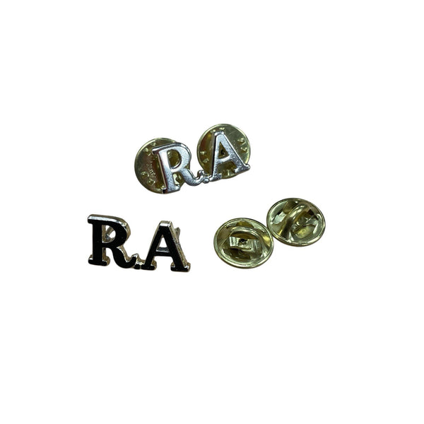 British Army Royal Artillery Regt Gilt Metal Shoulder Titles RA New Unissued0