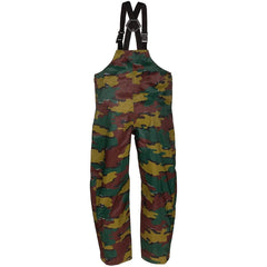 Belgian Army Goretex Bib & Brace Waterproof Trousers - Jigsaw Camo