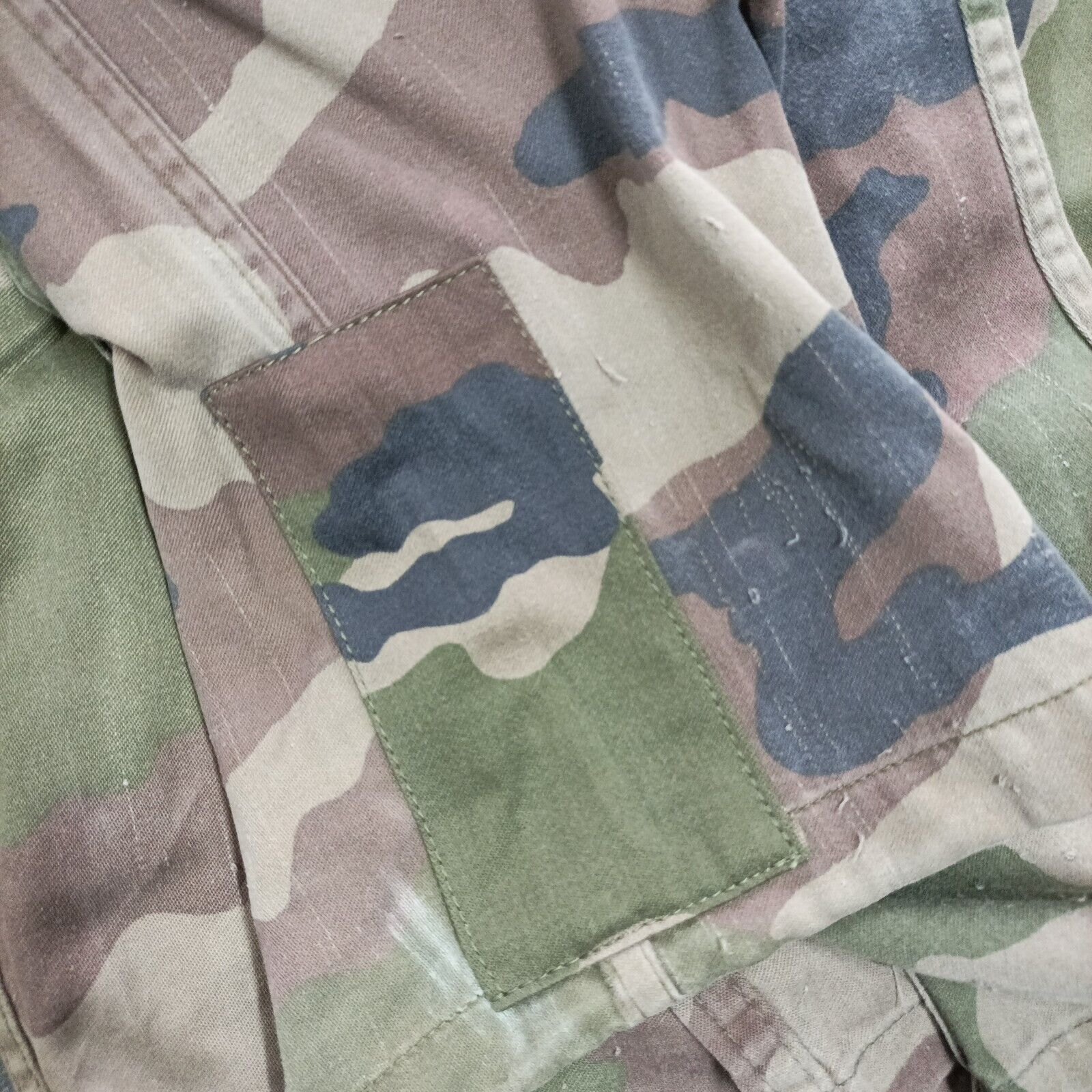 Original French Military CCE Camo Cargo Pants – Men's Ripstop Tactical – Surplus