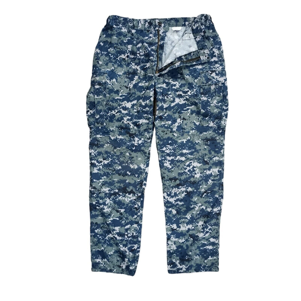 US Navy Blue NWU Digital Camouflage MARPAT Trousers