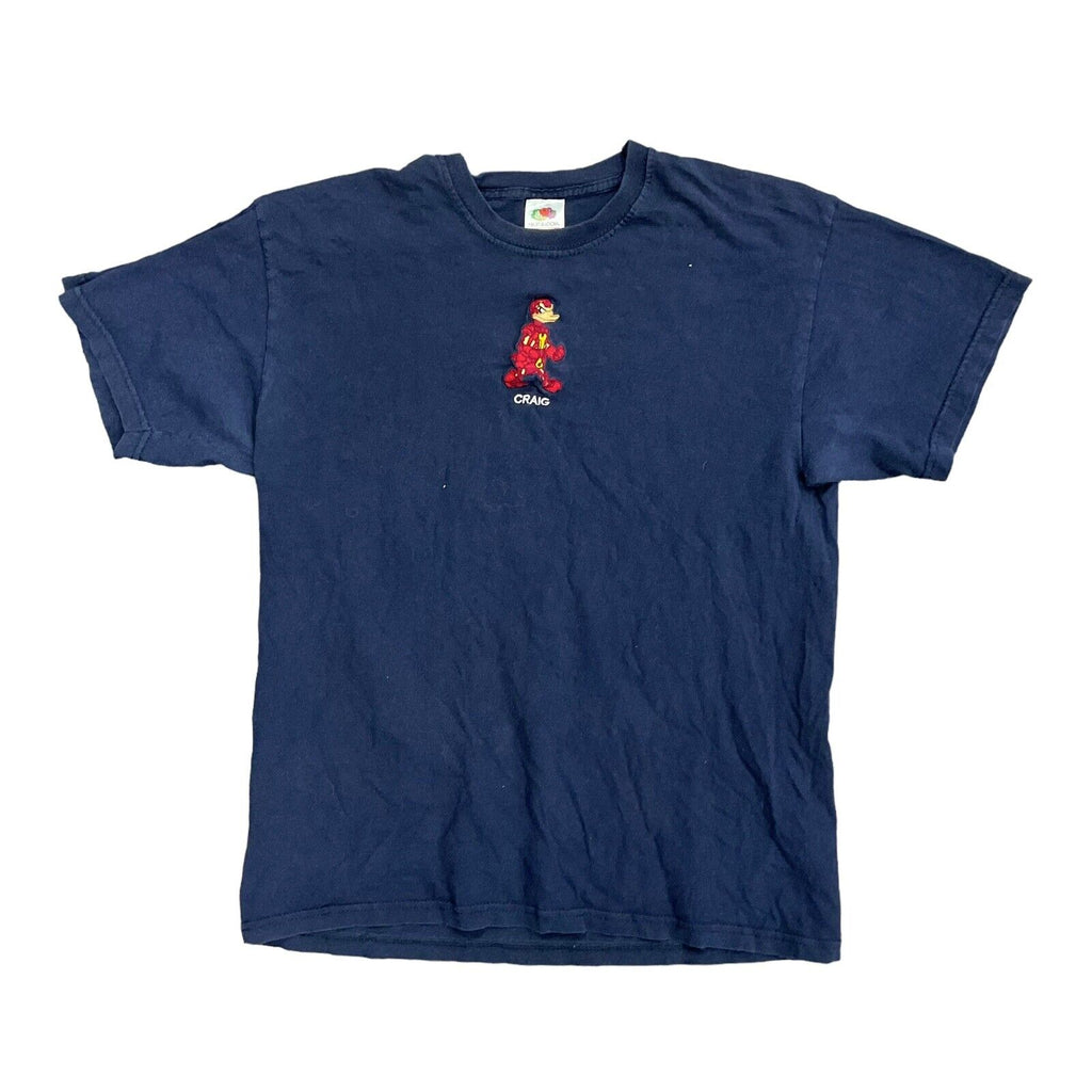 Navy Service Crew Neck 'CRAIG' Embroidered T Shirt - Medium  [RG43]