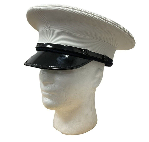 British Royal Navy Class 1 & 3 White Officer Peaked Cap