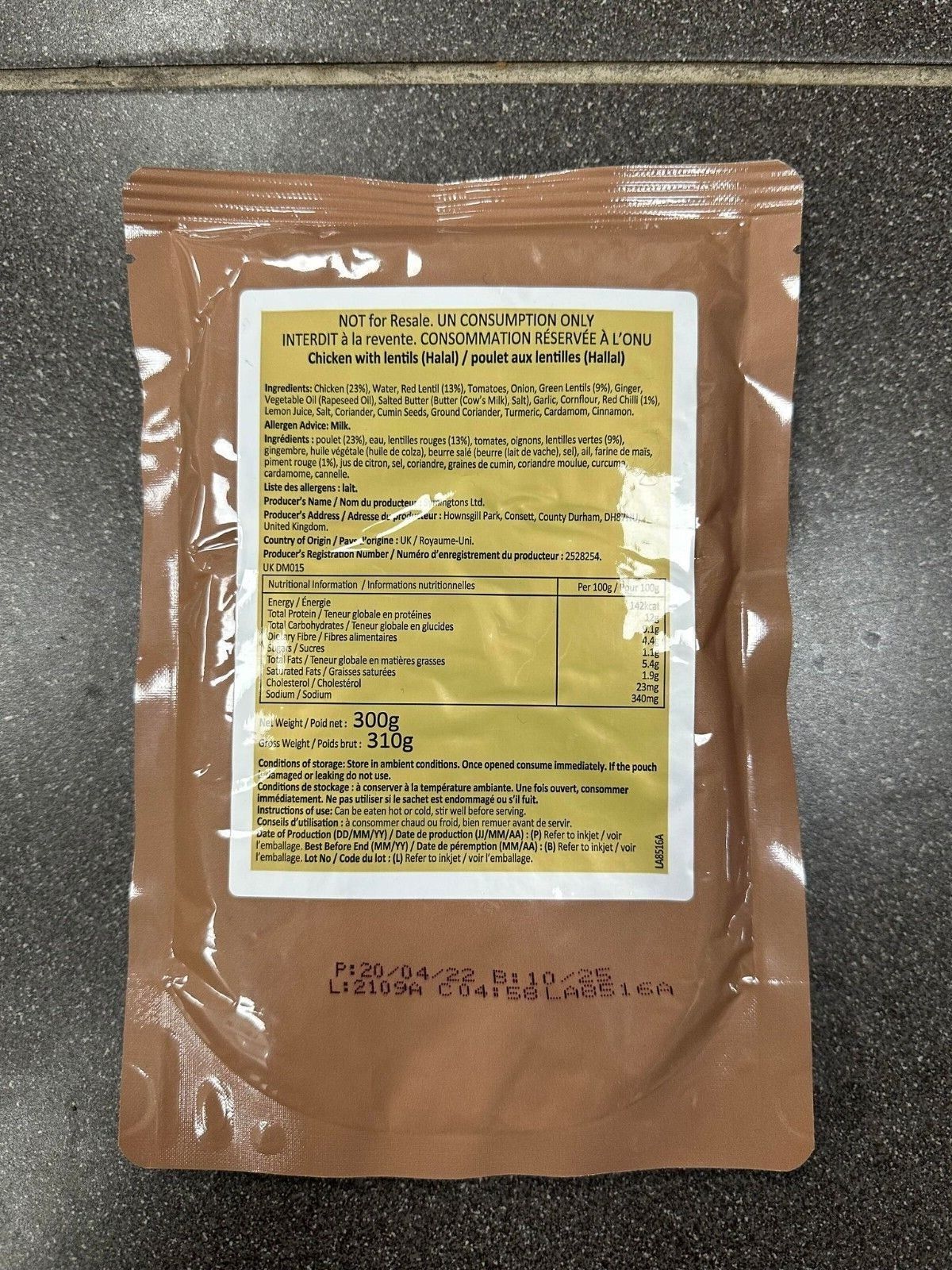 British Army MOD Ration Pack Meals – Pools Surplus Stores