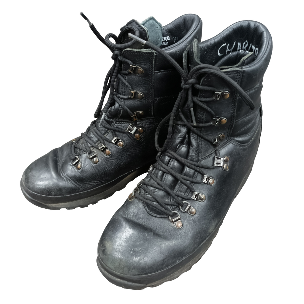 ALTBERG Defender Black Leather Combat Boots