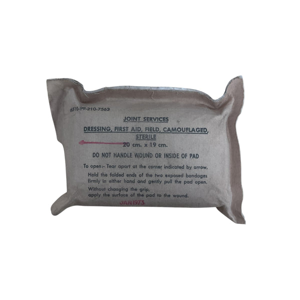 British Army 1973 Field Dressing First Aid Sealed [WH68]