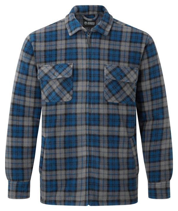 Fort Portman Fleece Shacket - Blue - SMALL ONLY