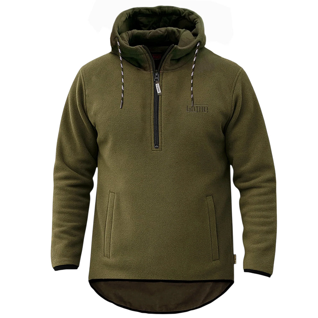 Game Alpine Fleece 1/4 Zip Hoodie - Green