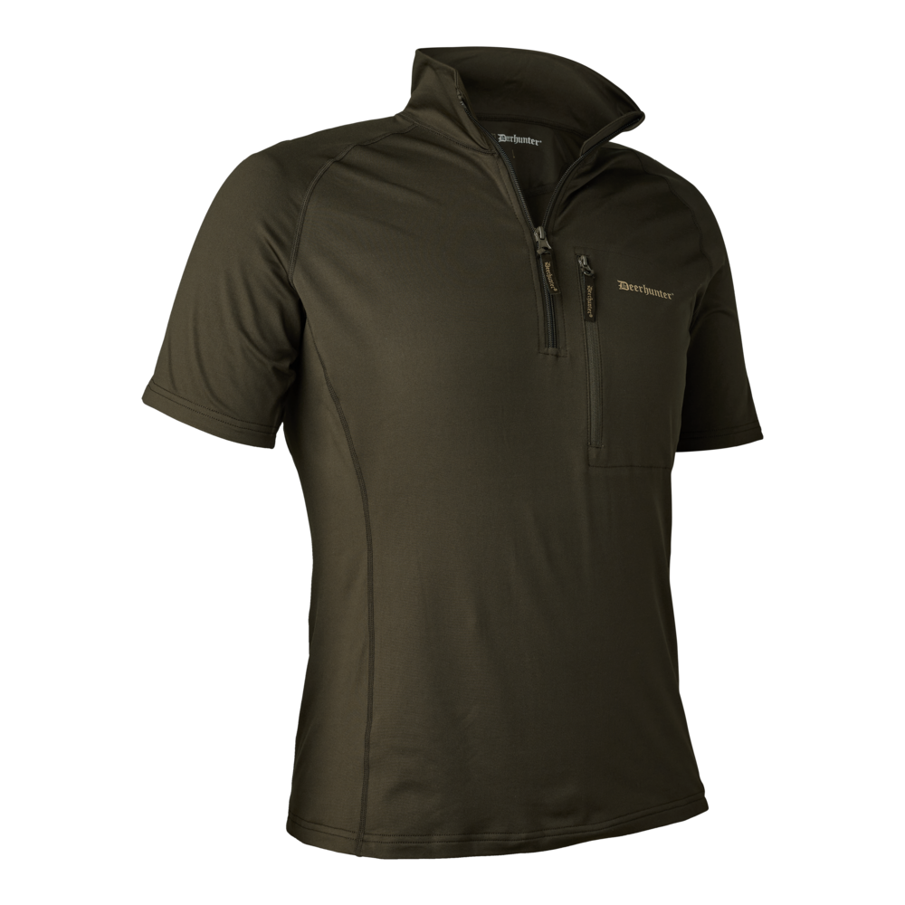 Deerhunter Excape Insulated T-Shirt with Zip | Green