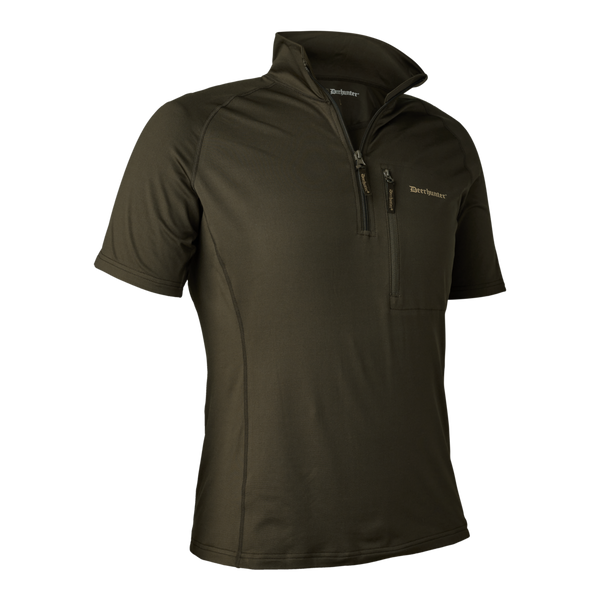 Deerhunter Excape Insulated T-Shirt with Zip | Green