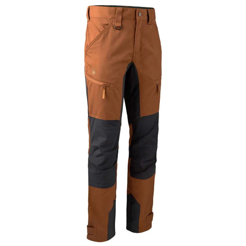 Deerhunter Rogaland Stretch Trouser With Contrast - Burnt Orange