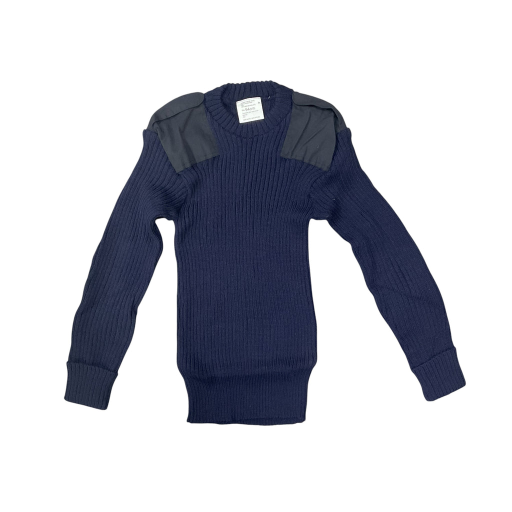British Army Navy Blue Jersey Crew Neck 94cm [WH46]