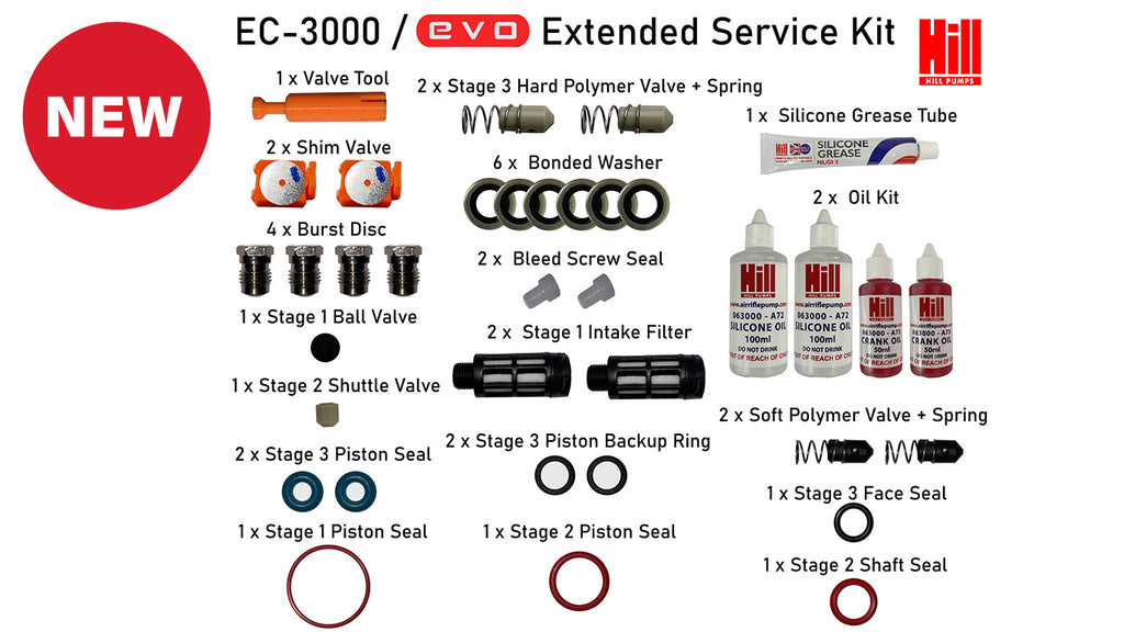 Extended Service Kit For Hill Compressor