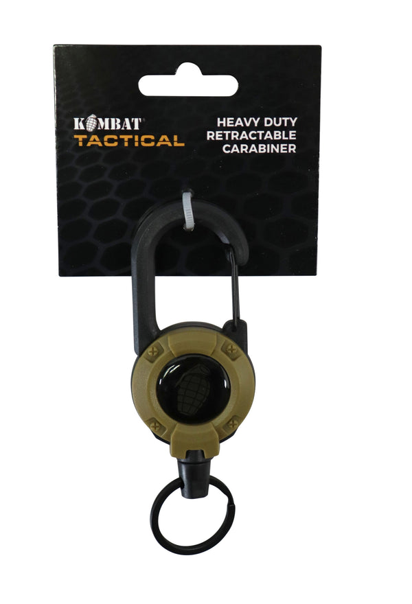 Kombat UK Retractable Carabiner - Coyote