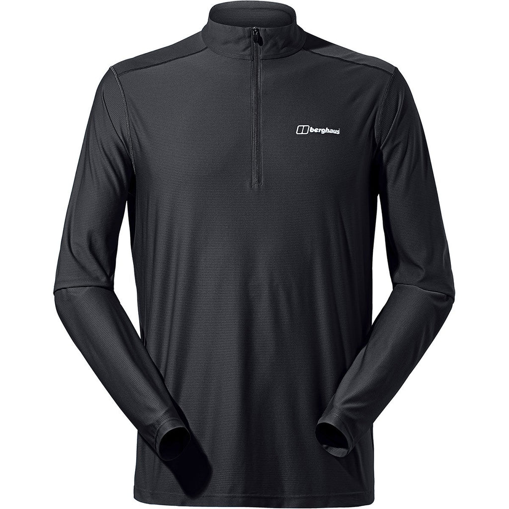 Berghaus 24/7 Tech Tee Long Sleeve Half Zip Top - Black