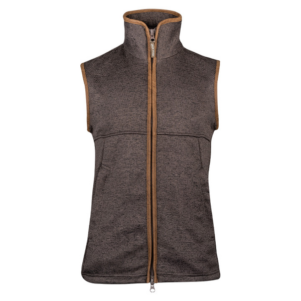 Jack Pyke Melange Fleece Gilet - Brown Fleck