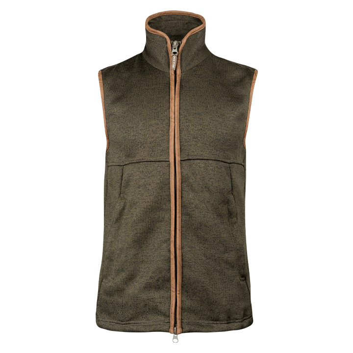 Jack Pyke Melange Fleece Gilet - Dark Olive Fleck