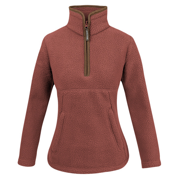 Jack Pyke Ladies 1/2 Zip Sherpa Fleece Pullover