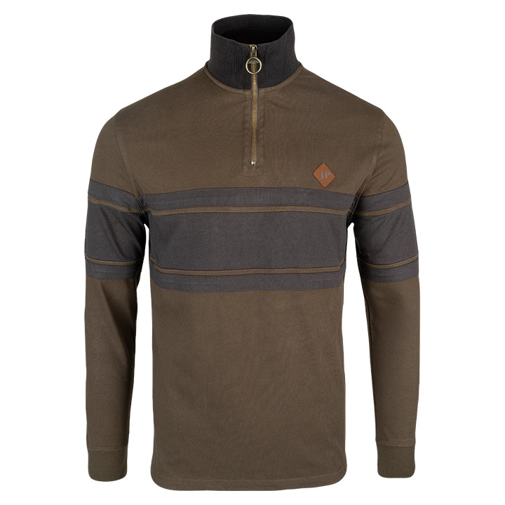 Jack Pyke Half Zip Contrast Sweatshirt - Green