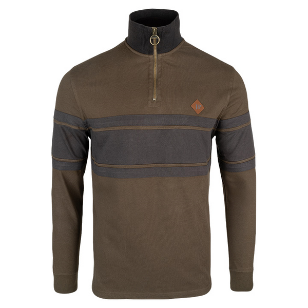 Jack Pyke Half Zip Contrast Sweatshirt - Green