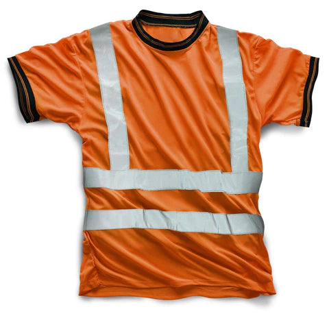 Hi Vis Crew Neck T-Shirt - Orange