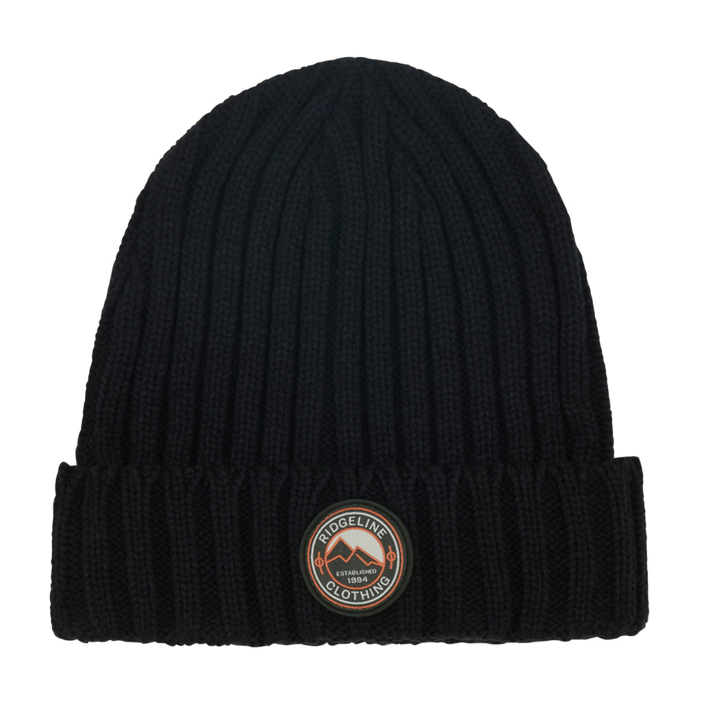 Ridgeline Original Knitted Beanie Hat - Navy