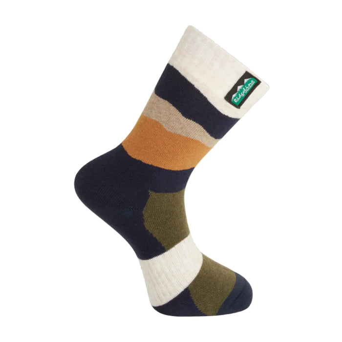 Ridgeline Merino Wool Socks Mid Length - Navy