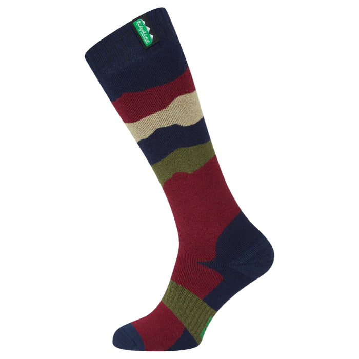 Ridgeline Merino Wool Socks Full Length - Navy