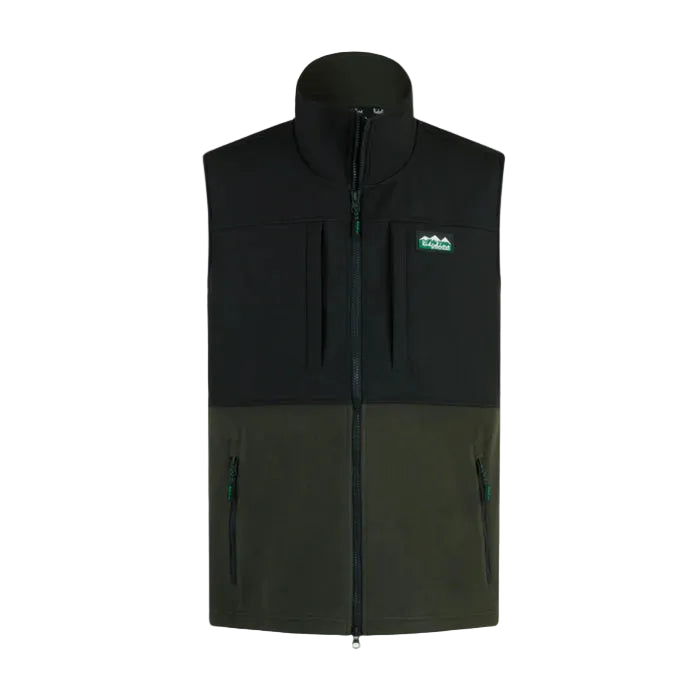 Ridgeline Hybrid Fleece Vest 2025 - Deep Forest/Black