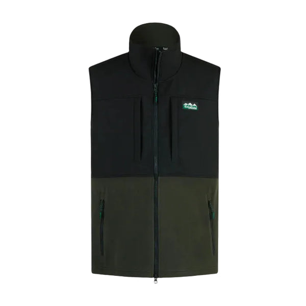 Ridgeline Hybrid Fleece Vest 2025 - Deep Forest/Black