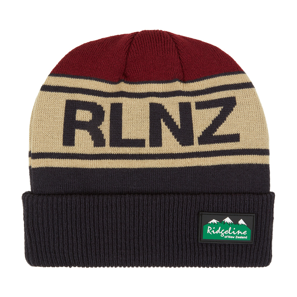 Ridgeline RLNZ Knitted Beanie Hat - Navy Multi