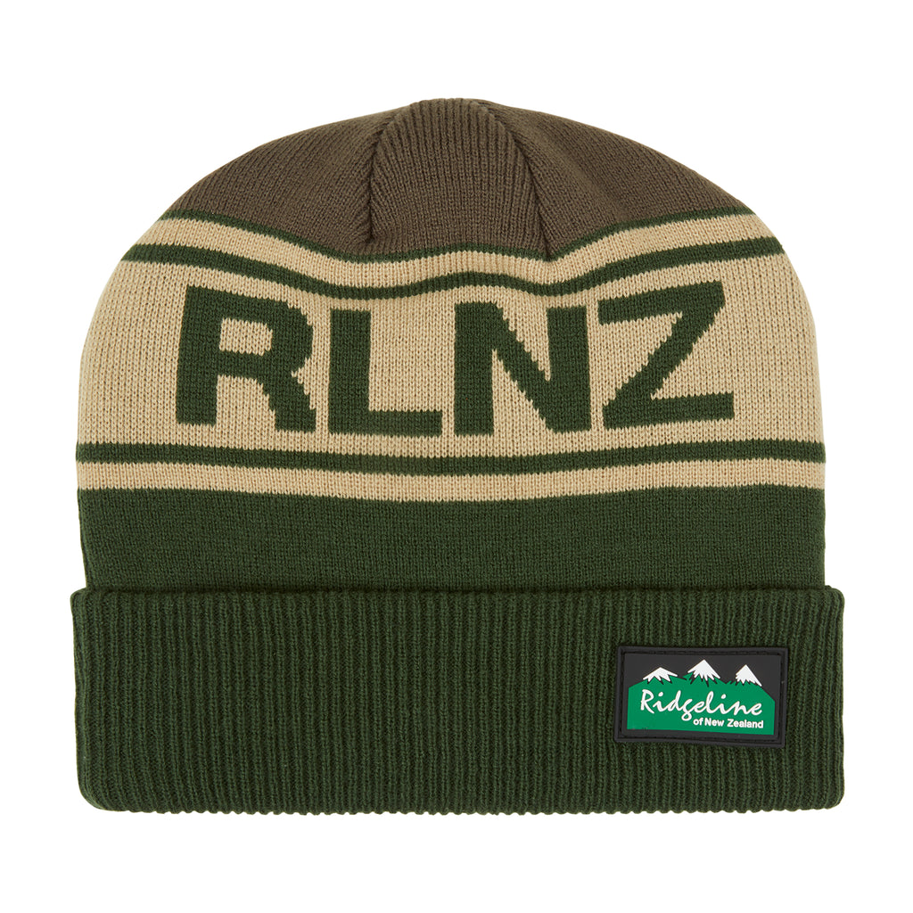 Ridgeline RLNZ Knitted Beanie Hat - Olive Multi