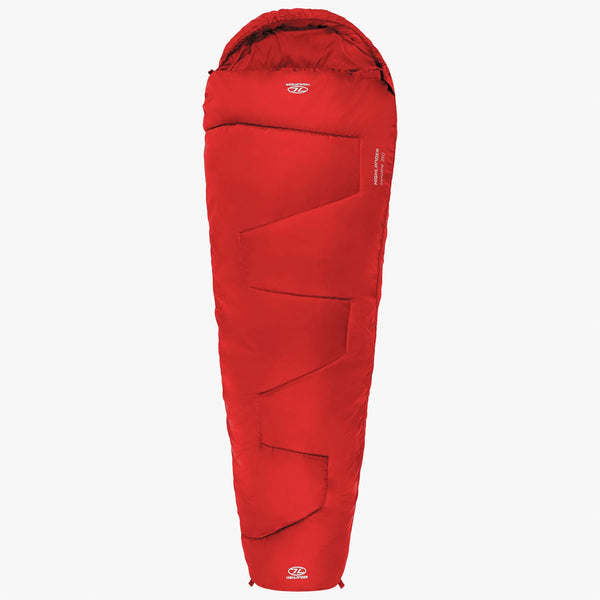 Highlander Sleepline 350 Mummy Sleeping Bag - Red