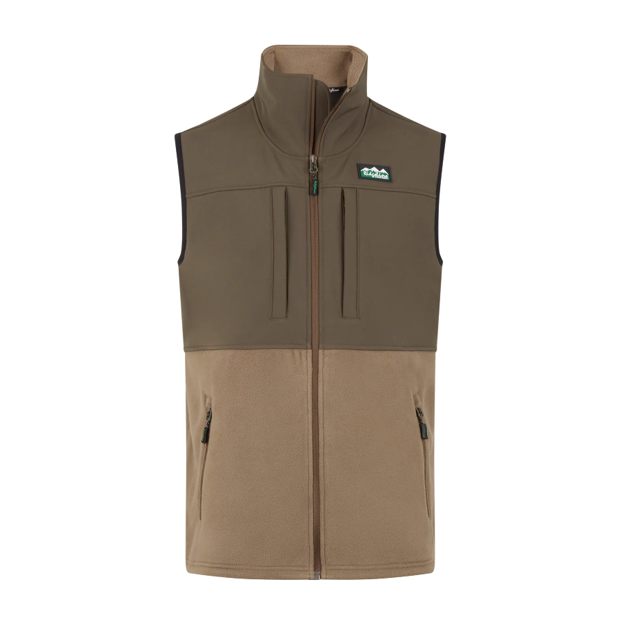 Ridgeline Hybrid Fleece Vest - Light Bark