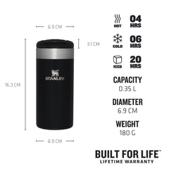 Stanley Aerolight Transit Mug - 0.35 Litre - Black