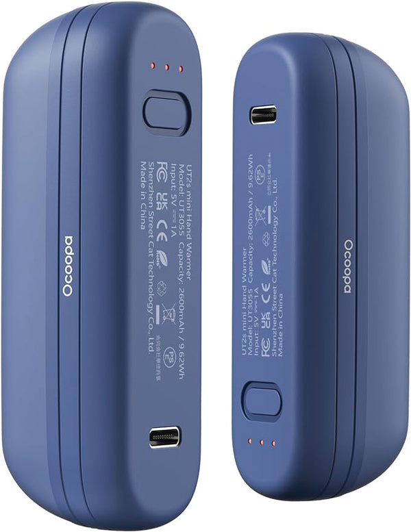 Ocoopa UT2s Mini Rechargeable Hand Warmer - Blue