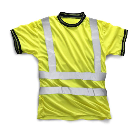 Hi Vis Crew Neck T-Shirt - Yellow
