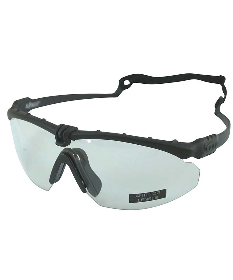 Kombat Ranger Glasses - Black - Clear Lens