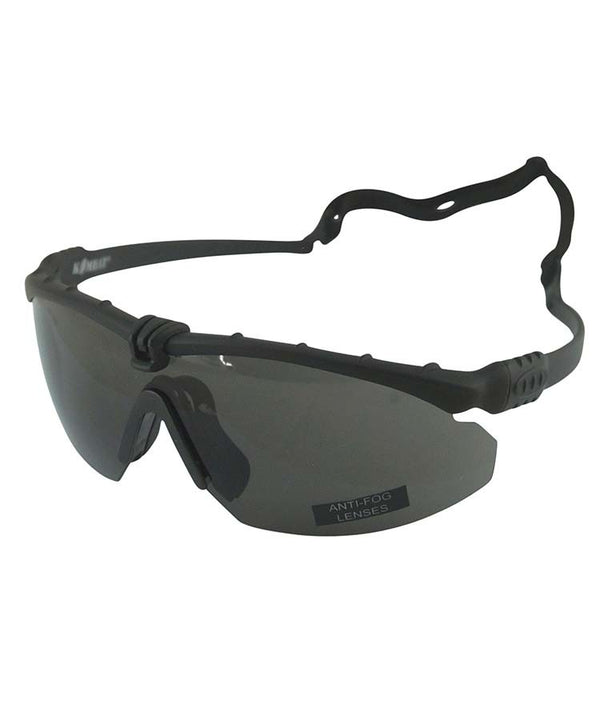 Kombat Ranger Glasses - Black - Smoke Lens