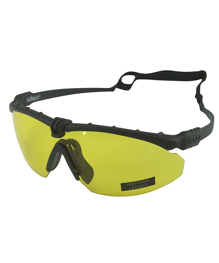 Kombat Ranger Glasses - Black - Yellow Lens