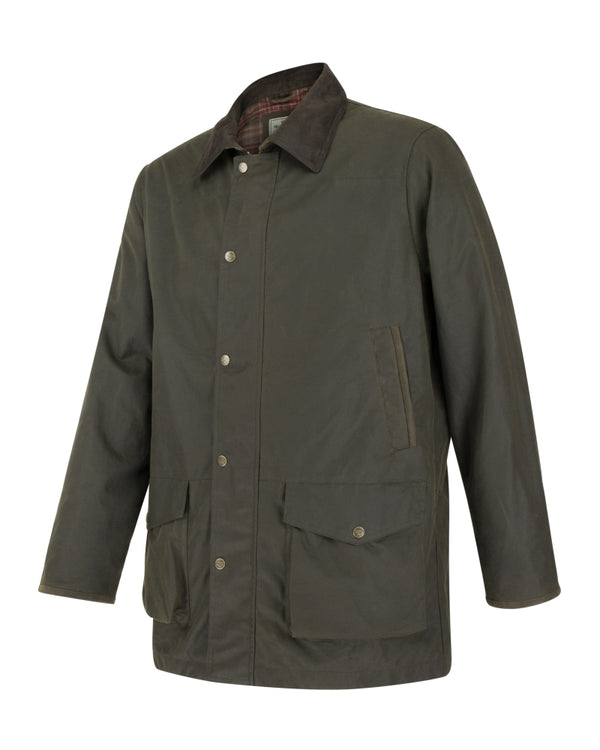Hoggs of Fife Caledonia Wax Jacket - Olive