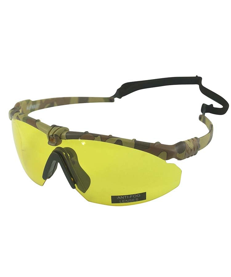 Kombat Ranger Glasses - Camo - Yellow Lens