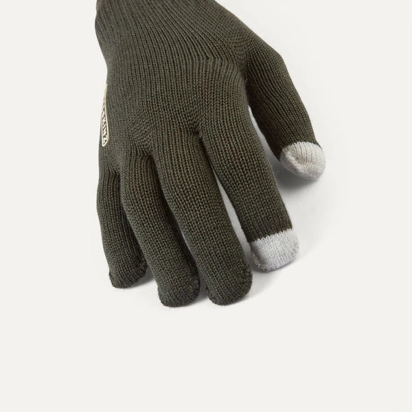 Sealskinz Hanworth Merino Wool Gloves | Olive Green