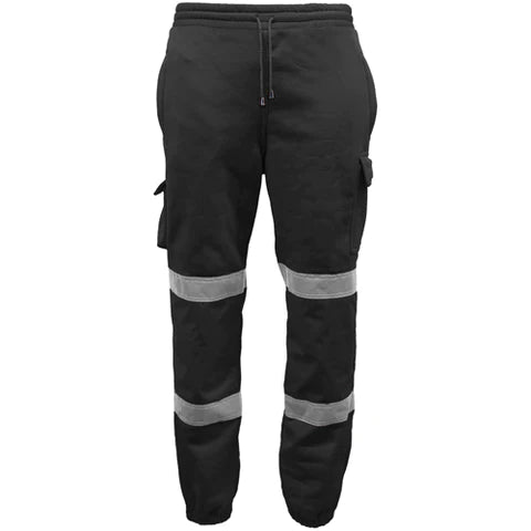 Hi Vis Cargo Joggers - Black