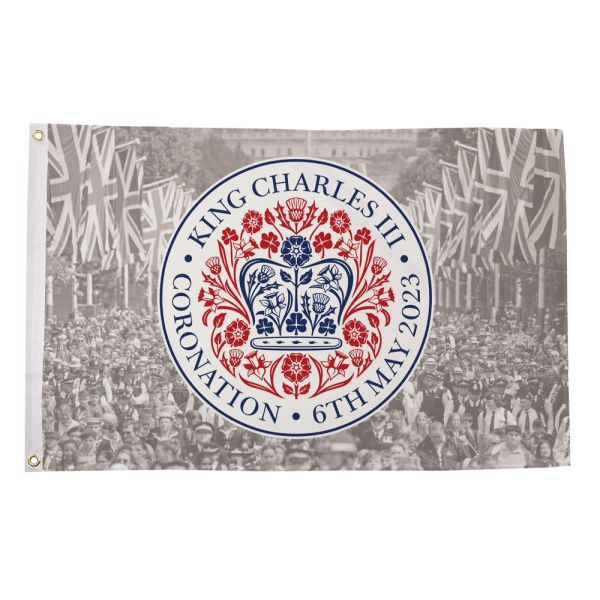 Coronation Flag 5ft x 3ft CROWD