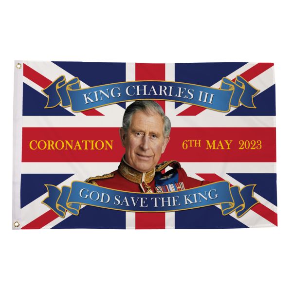 Coronation Flag 3ft x 2ft Style A
