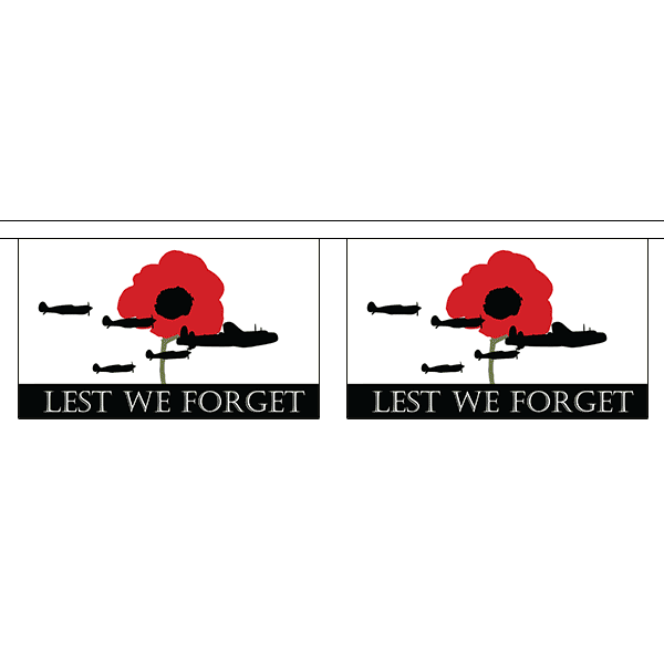 Lest We Forget RAF Bunting Large