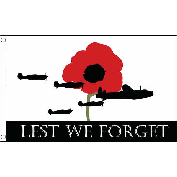 Lest We Forget RAF Flag