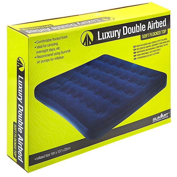 Summit Luxury Double Flocked Airbed