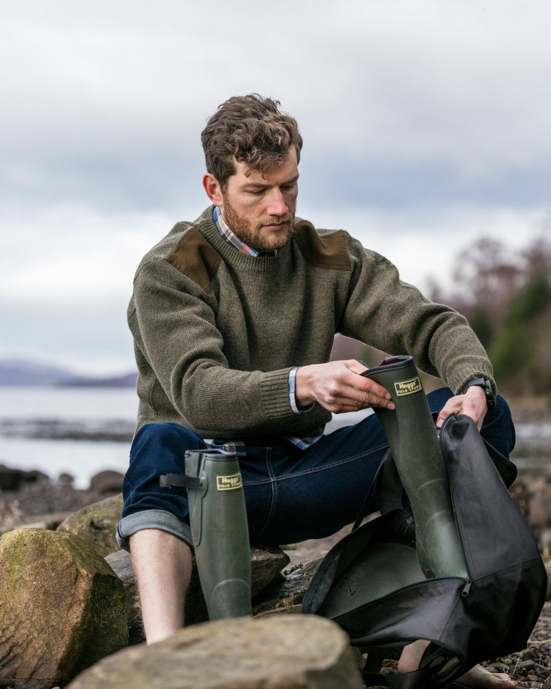 Hoggs of Fife Melrose Hunting Pullover - Green